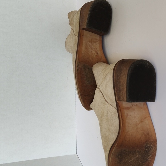 Zara nude tan suede ankle boots 36 - Picture 8 of 10
